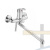 Однорычажный смеситель для ванны длинный  излив переключатель в корпусе d35 хром латунь, CN22523