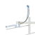 Обвязка для ванны АНИ полуавтомат с плоск.сифоном с гибк.трубой 375х40х50 580мм (ручка металл) EM601