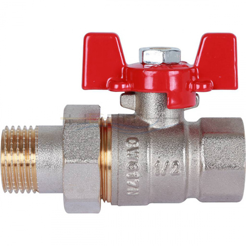 Кран шаровый c американкой ROMMER 1/2