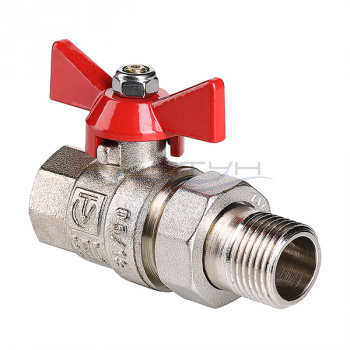 VALTEC 227 Кран шаровой с накидной гайкой вр-нр,3/4