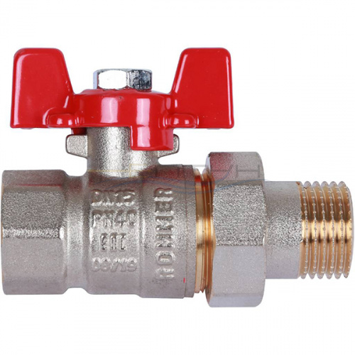 Кран шаровый c американкой ROMMER 1/2