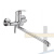 Смеситель однорычажный  для ванны длинный излив переключатель в корпусе хром, 40F CN2236