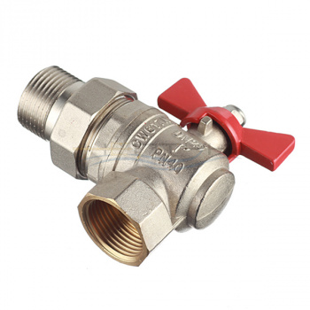 VALTEC 227 Кран шаровой угловой с накидной гайкой вр-нр 3/4